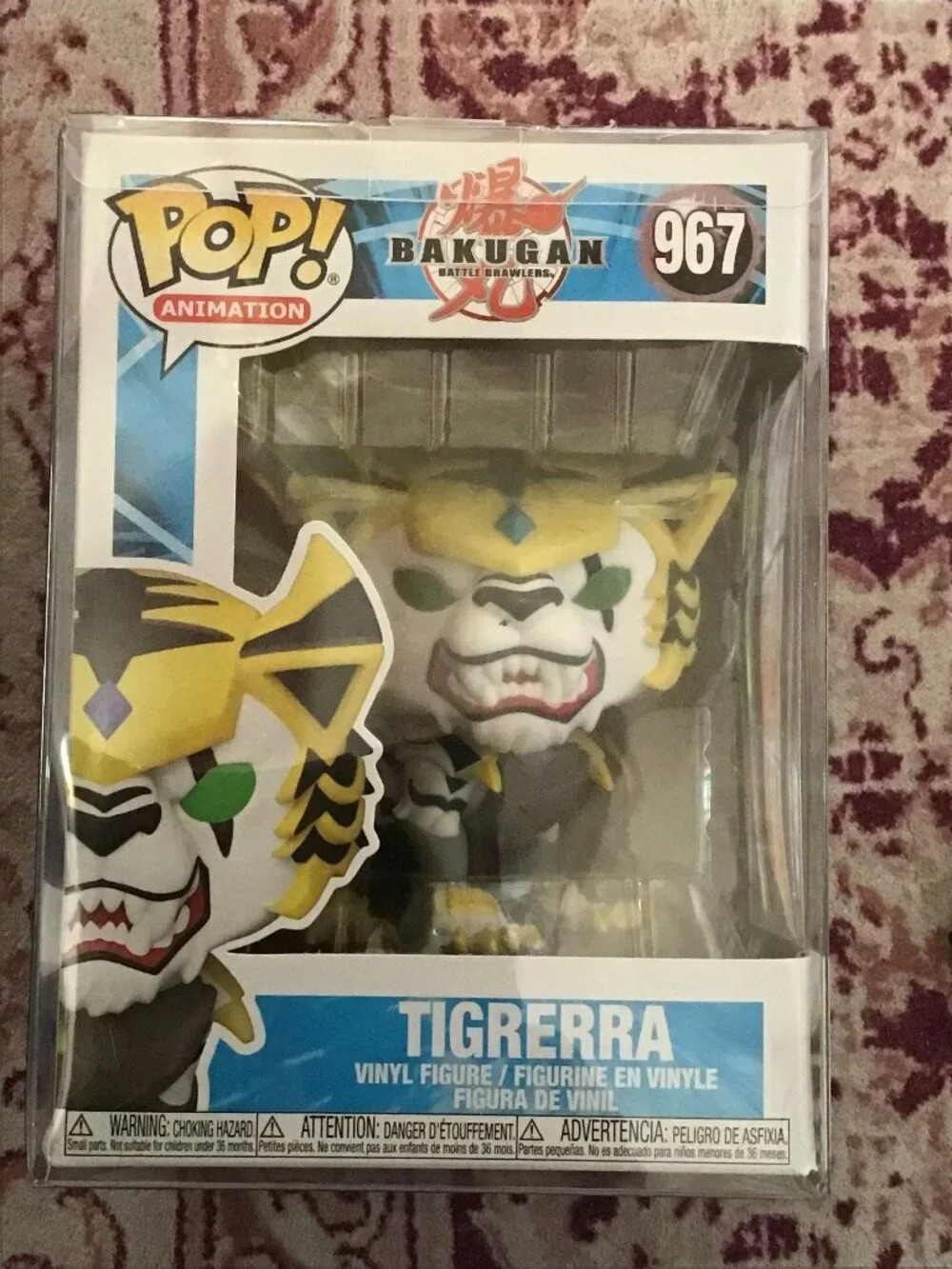 Funko Pop Vinyl Bakugan Tigrerra #967 Animation Figure w/Protector Collectible